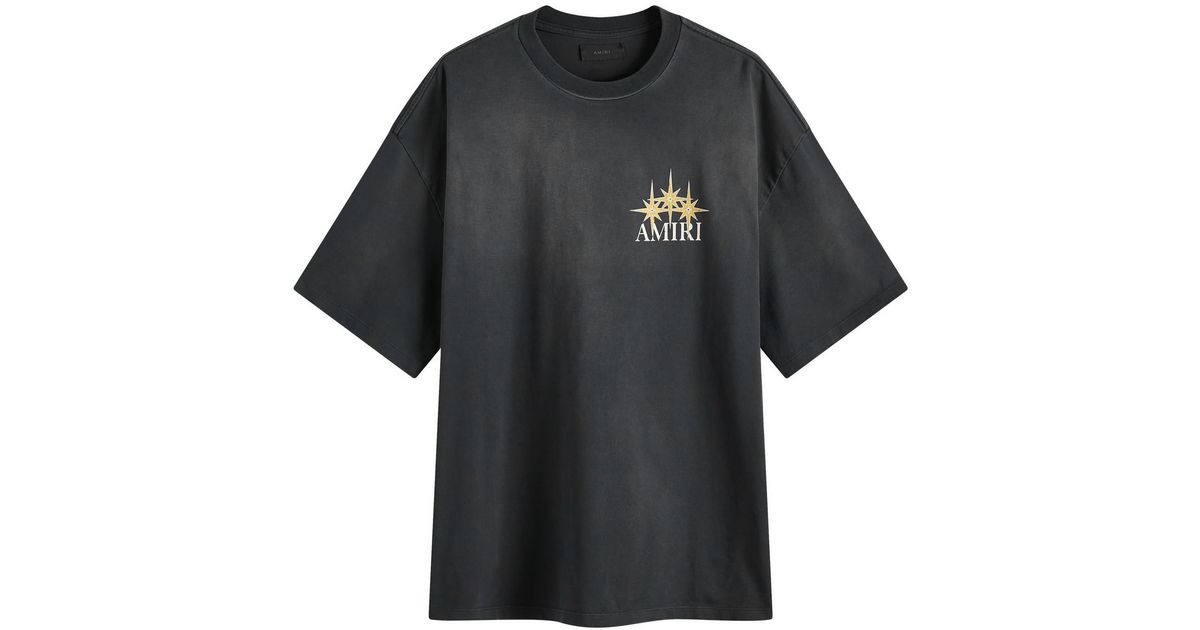 Amiri Starburst Oversized T-Shirt in Black for Men | Lyst