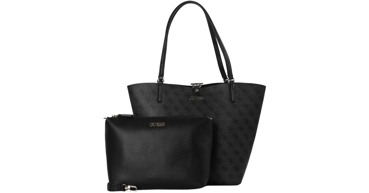 Guess Schultertasche ALBY TOGGLE TOTE in Grau - Lyst