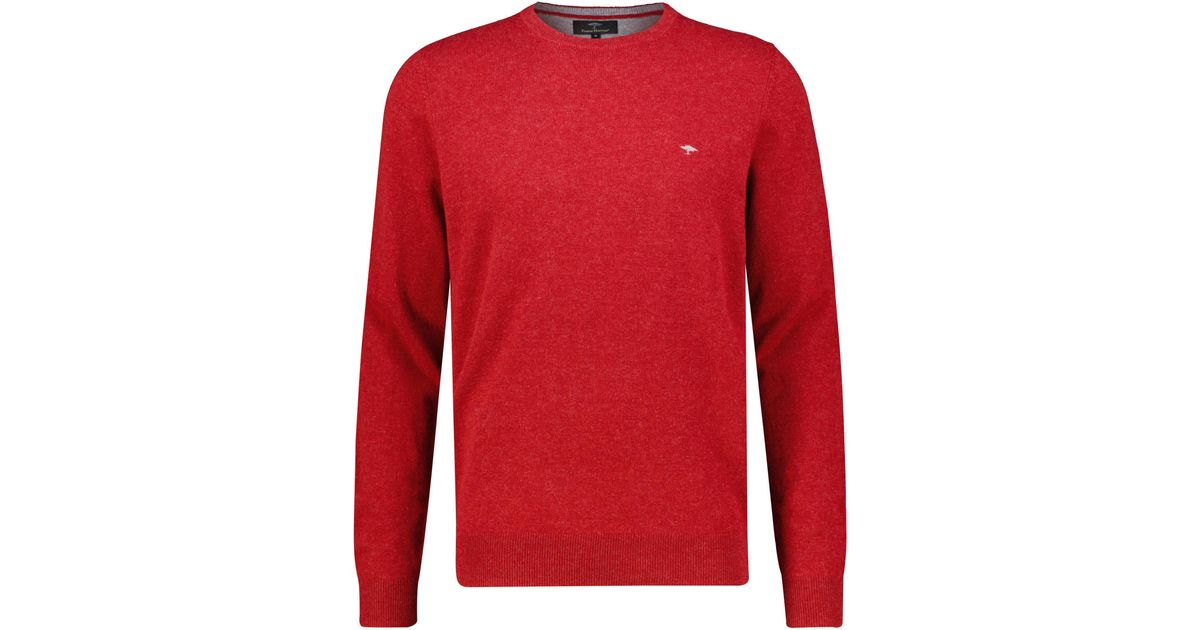 Rot Pullover für in Lyst DE Merino-Wolle | Herren und Kaschmir aus Fynch-Hatton