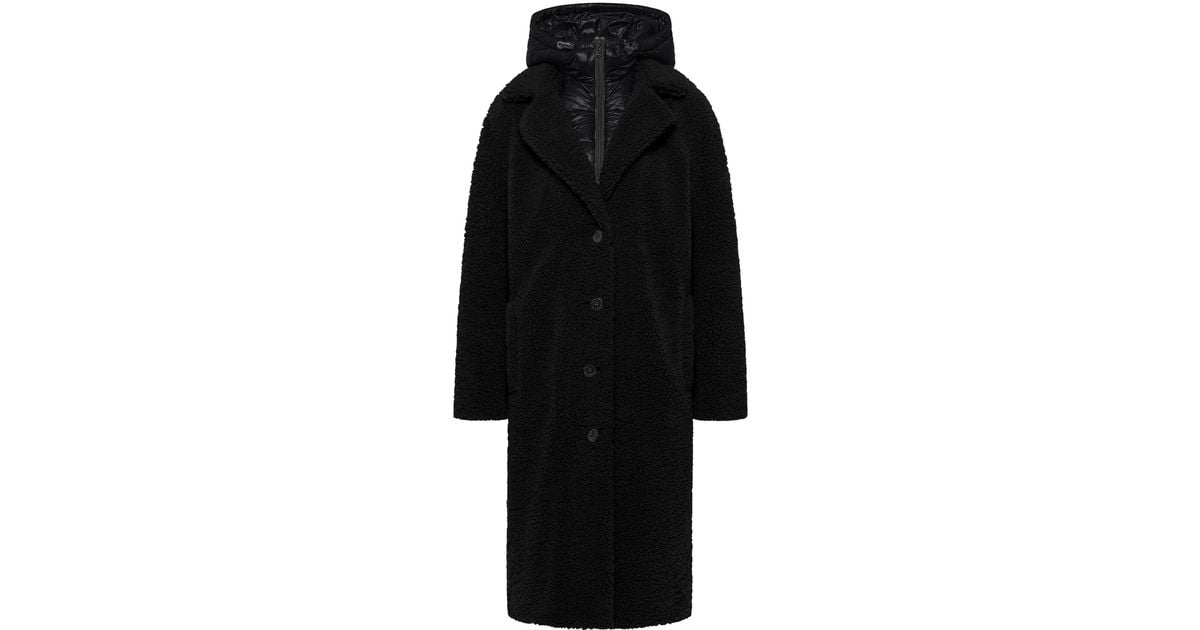 Teddyfell Mantel Babyblau Damen Only Teddy Mantel Blau Only