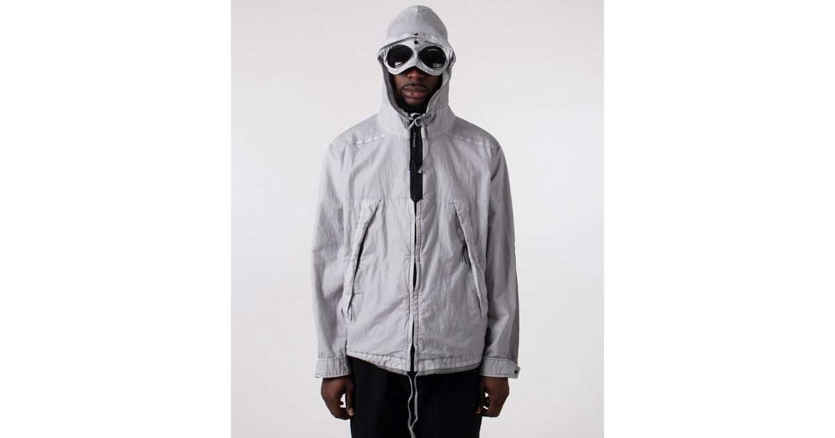C.P. Company 50 Fili Gum Mixed Goggle Jacket in Grey for Men | Lyst UK