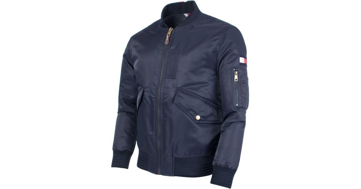 tommy hilfiger tape bomber
