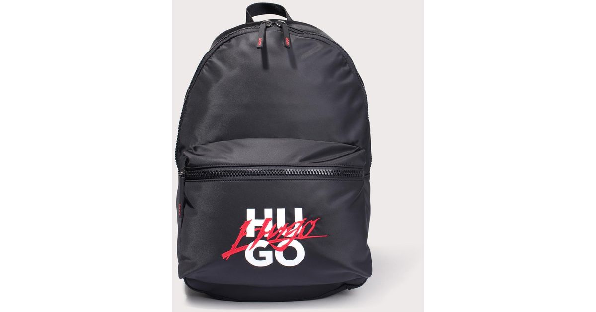 HUGO Handwritten2.0 Backpack in Blue for Men | Lyst UK