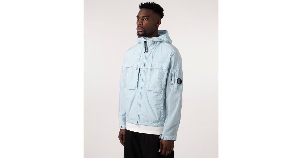 Company Chrome-r Hooded Jacket in Blue for Men Lyst UK