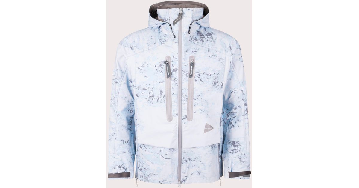 and wander Pertex Shield Rain Jacket in Blue for Men | Lyst UK