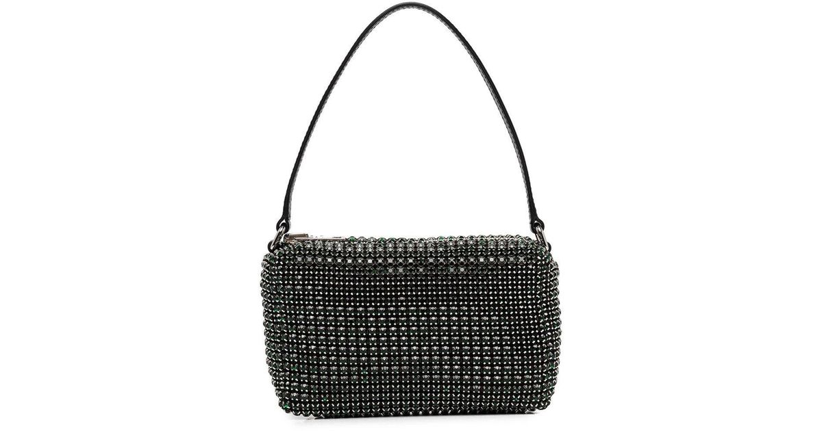Alexander Wang Heiress Crystal-embellished Pouch Bag in Green | Lyst