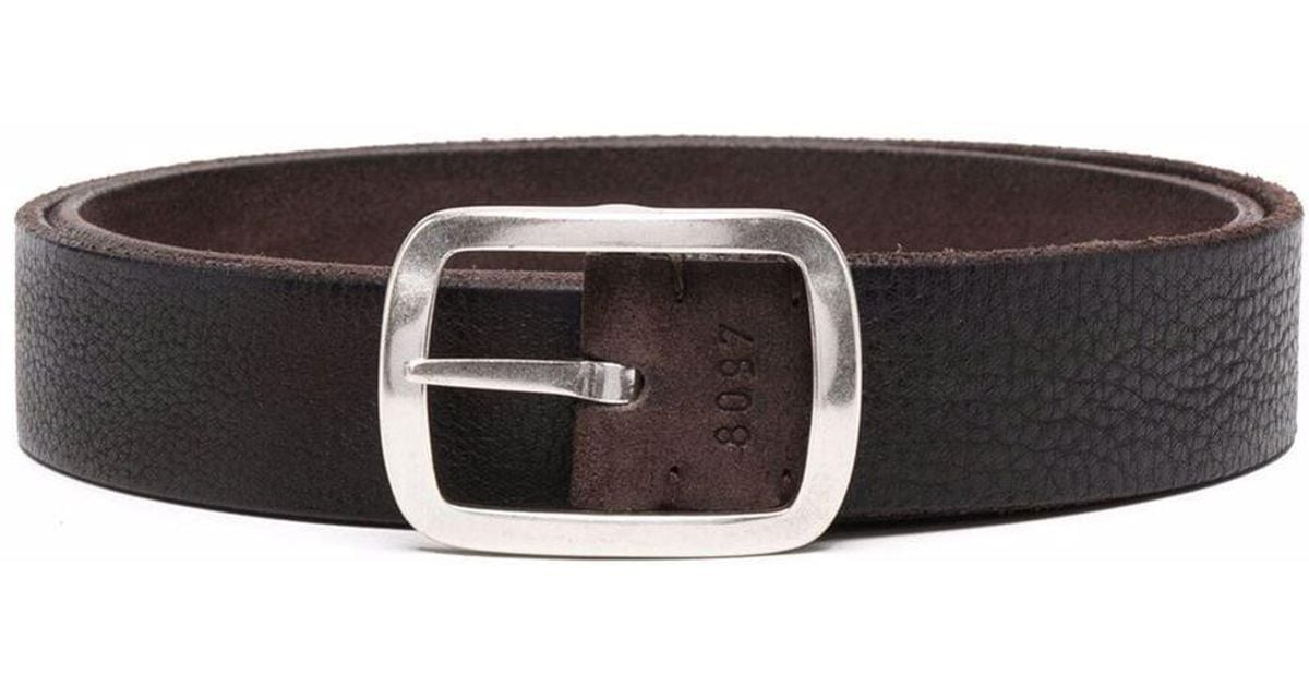 Orciani Grained Leather Belt in Brown for Men | Lyst