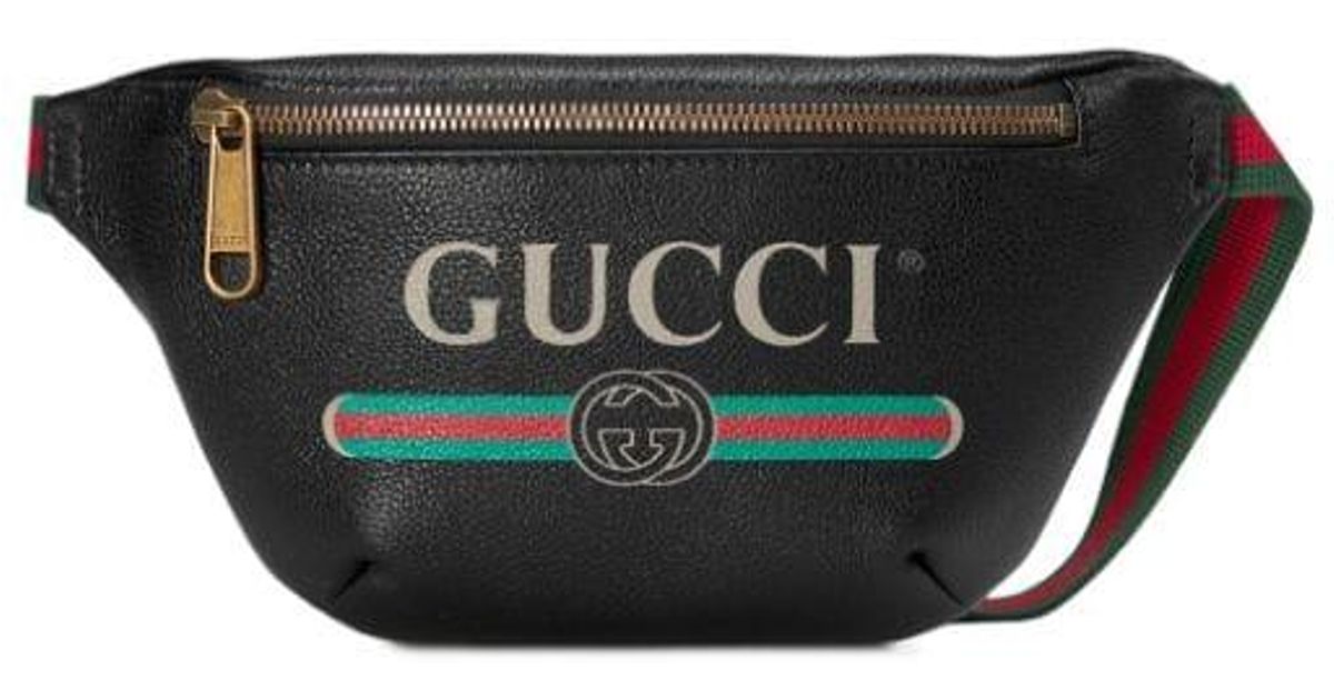 gucci print belt bolsa small