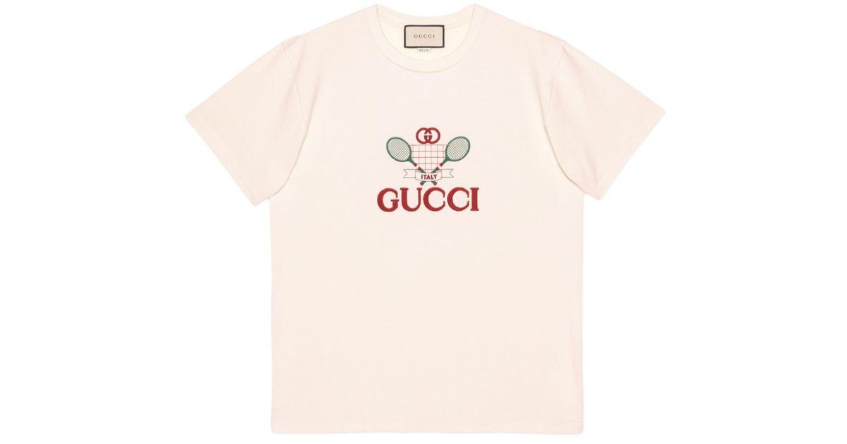 gucci-white-Oversize-T-shirt- 