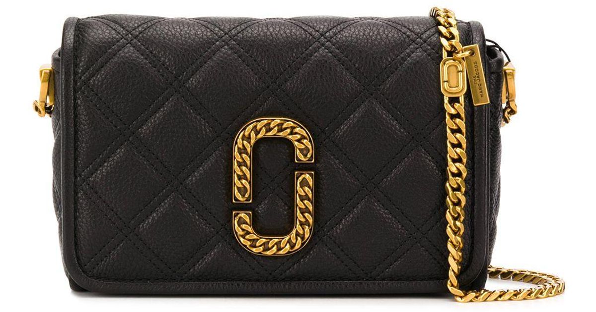 marc jacobs flap leather shoulder bag