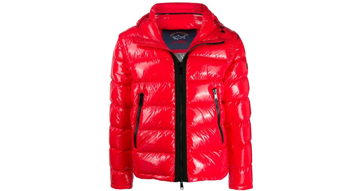 red glossy jacket