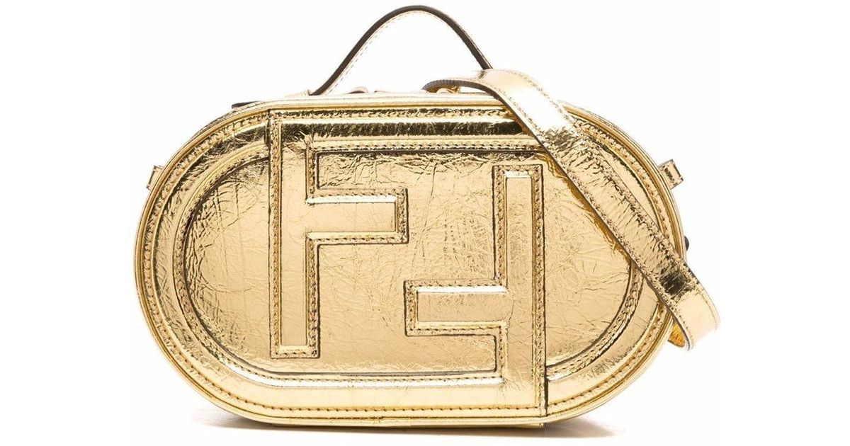 Fendi Leather Mini O'lock Camera Case in Yellow Lyst