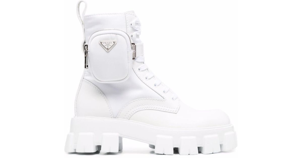 monolith brushed leather booties
