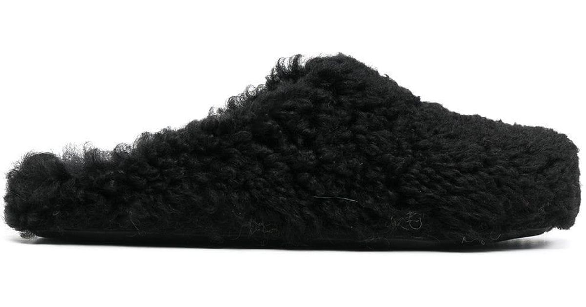 backless mules black