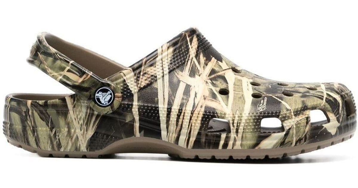 Crocs™ Rubber Realtree® V2 Camouflageprint Clogs in Green for Men