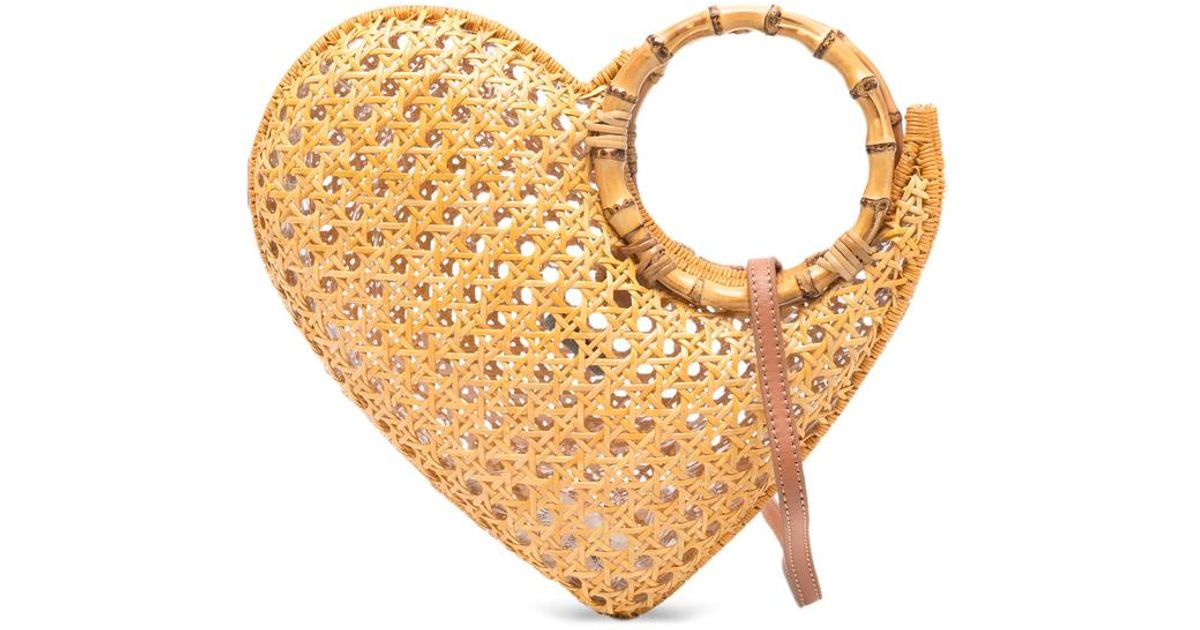 Serpui Marie Heart Tote Bag in Metallic | Lyst