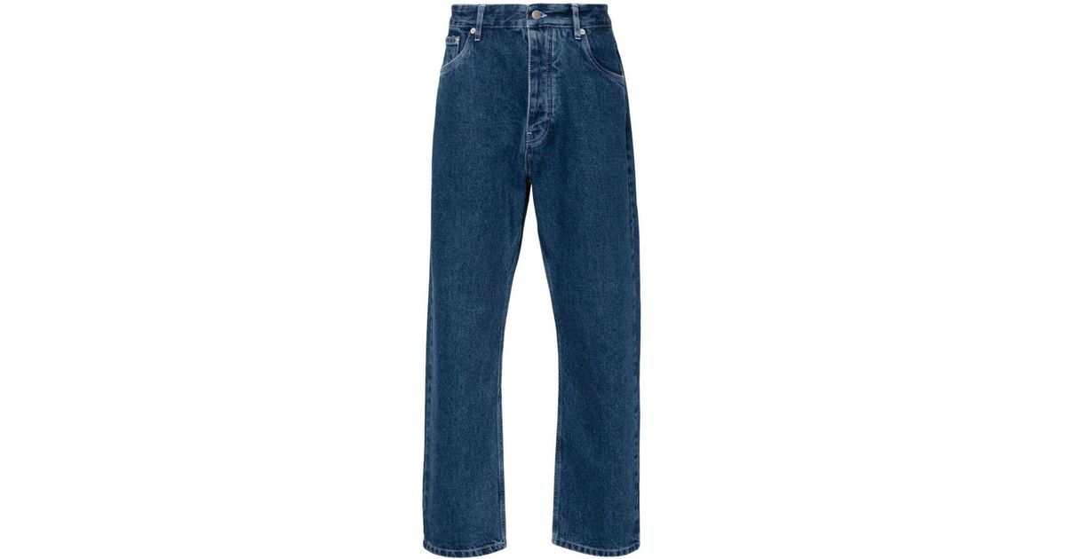 Studio Nicholson Low-Rise Straight-Leg Jeans in Blue for Men | Lyst
