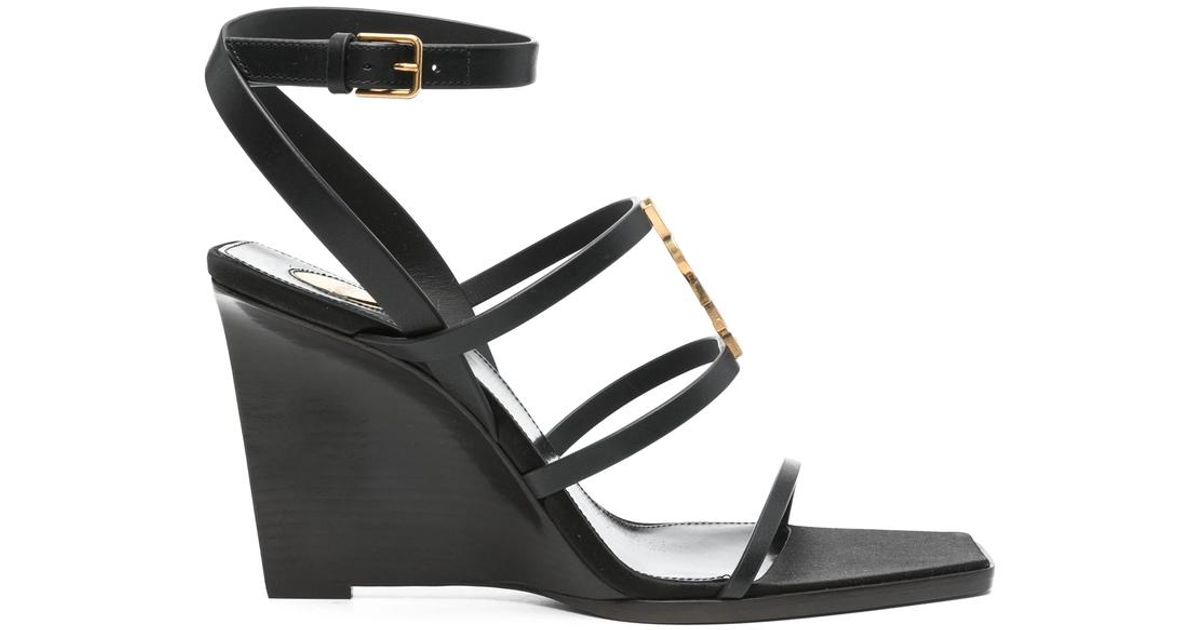 Saint Laurent Sandals in Black Lyst UK