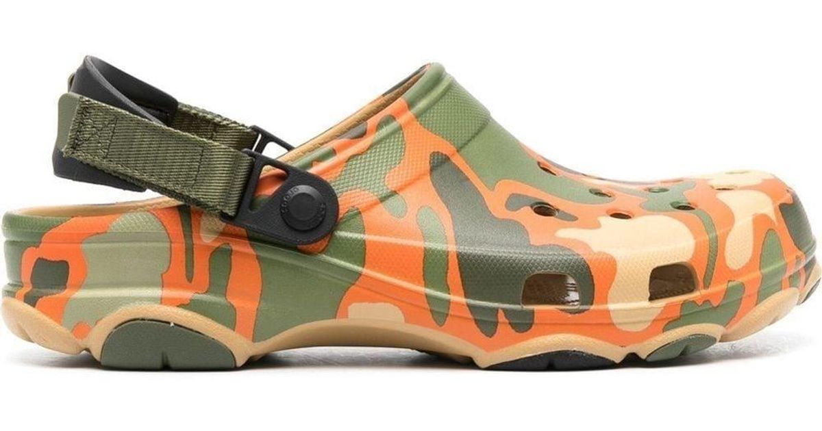 Crocs™ Camouflageprint Moulded Clogs in Orange for Men Lyst