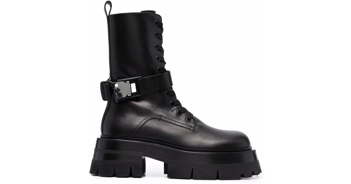 versace leather boots