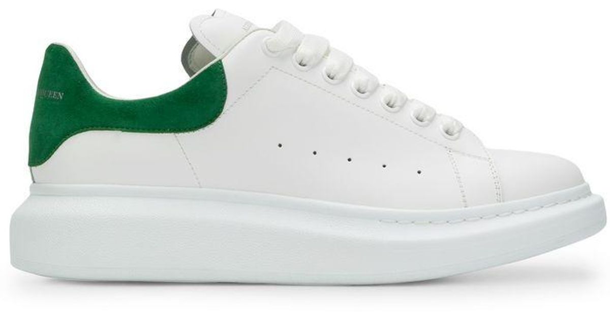 mcqueen oversized sneaker alexander mcqueen sneakers verdi Alexander McQueen White And Green Degrade Oversized Sneakers for men
