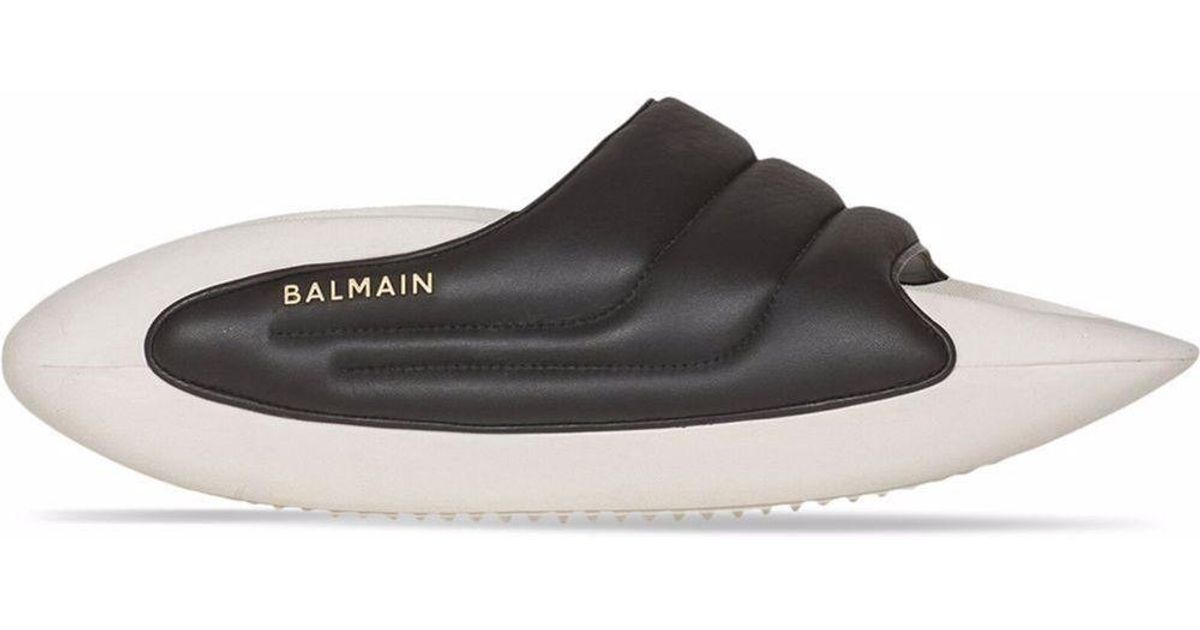 balmain slides puffy