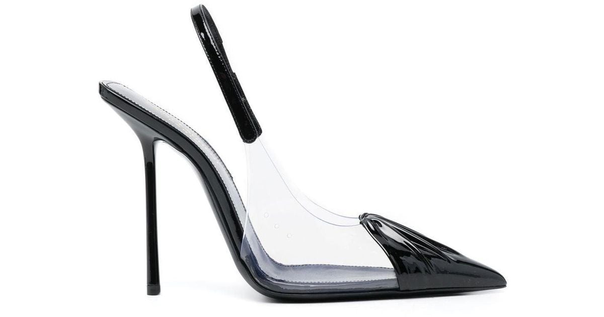 chica slingback pumps in tpu and patent leather