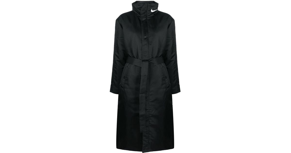 Nike Swoosh Tie-waist Trench Coat in 