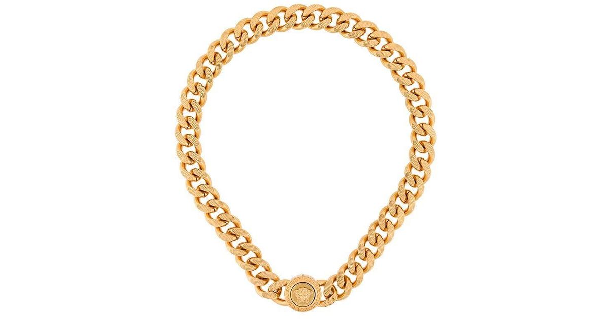 Versace Medusa Chainlink Necklace in 