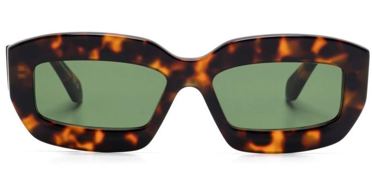 OffWhite c/o Virgil Abloh Off Eyewear Charlotte Sunglasses in Green