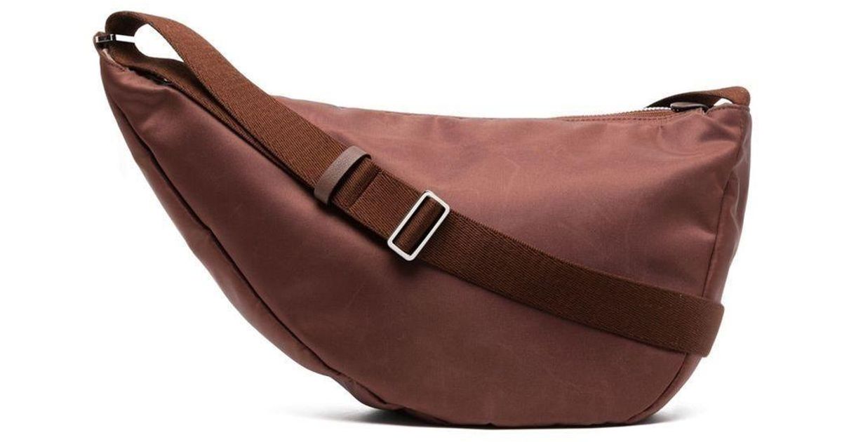 The Row Banana Slouchy Shoulder Bag in Brown for Men Lyst