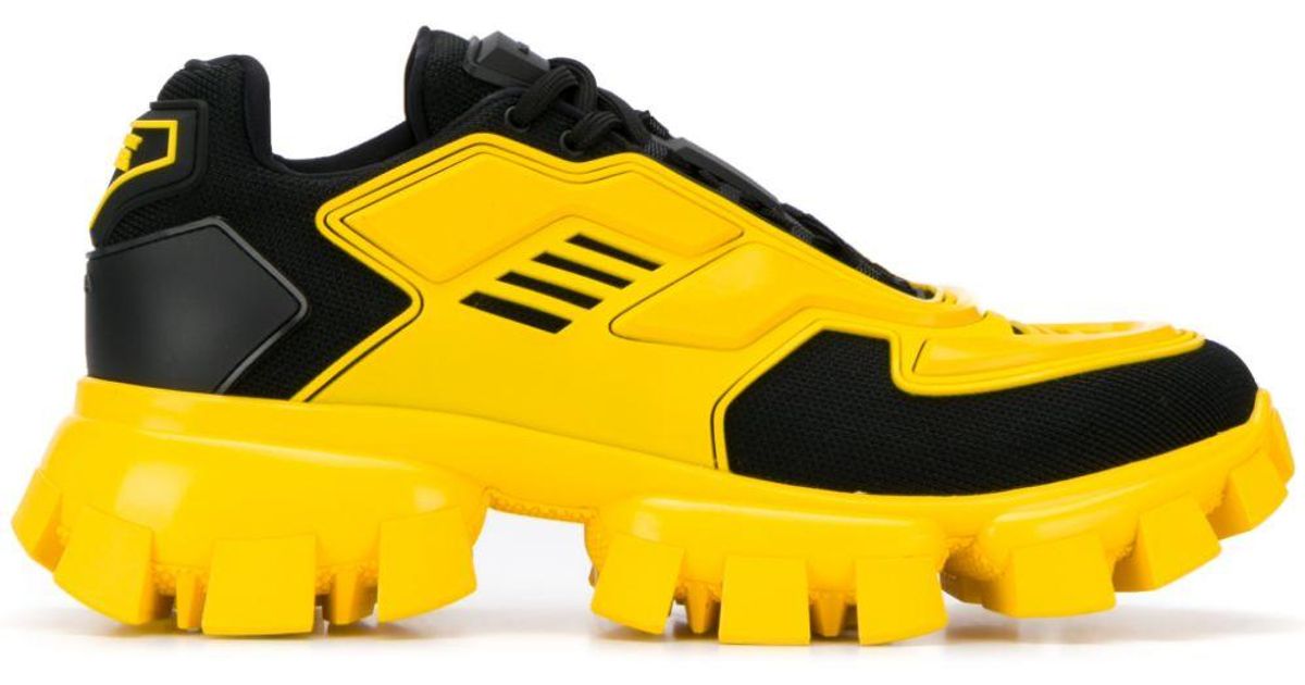 Prada Rubber Cloudbust Thunder Sneakers in Yellow for Men - Save 36% - Lyst