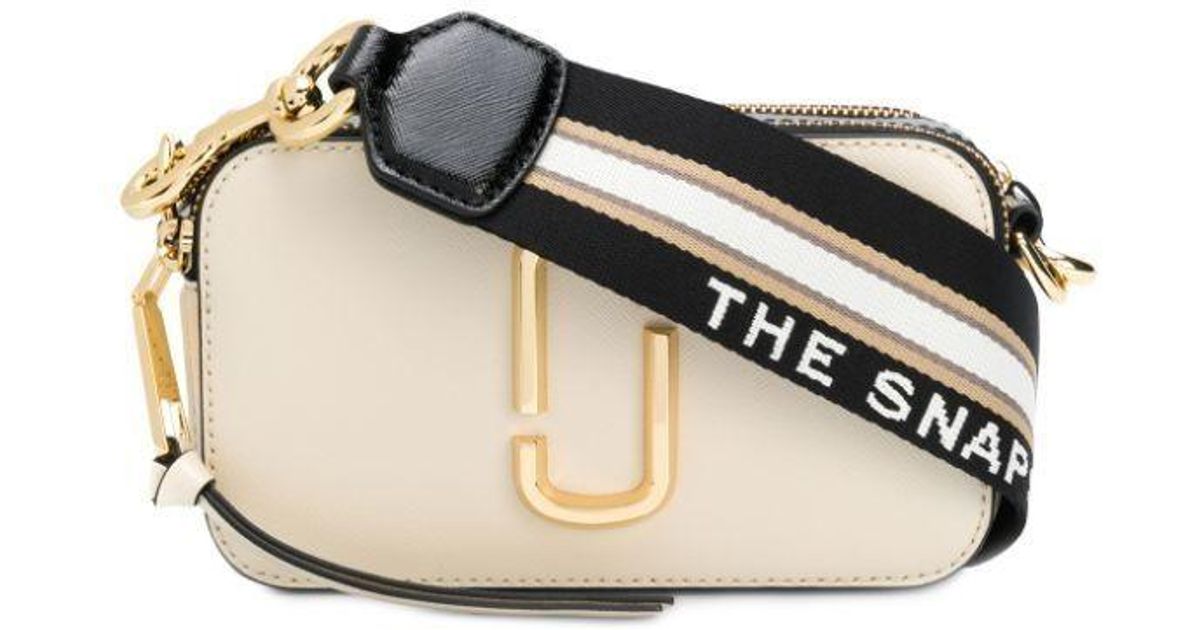 Marc Jacobs Leather The Snapshot Crossbody Bag in White | Lyst UK