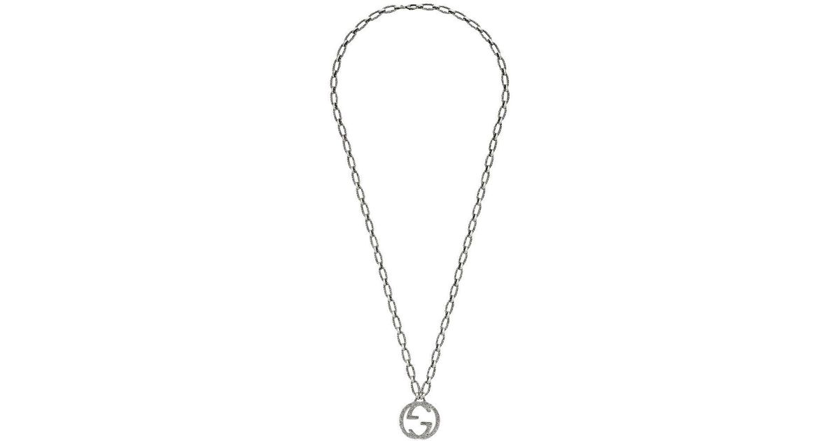 gucci interlocking pendant necklace