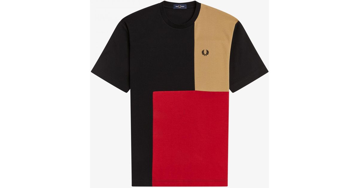 Fred Perry Cotton Colour Block T-shirt 