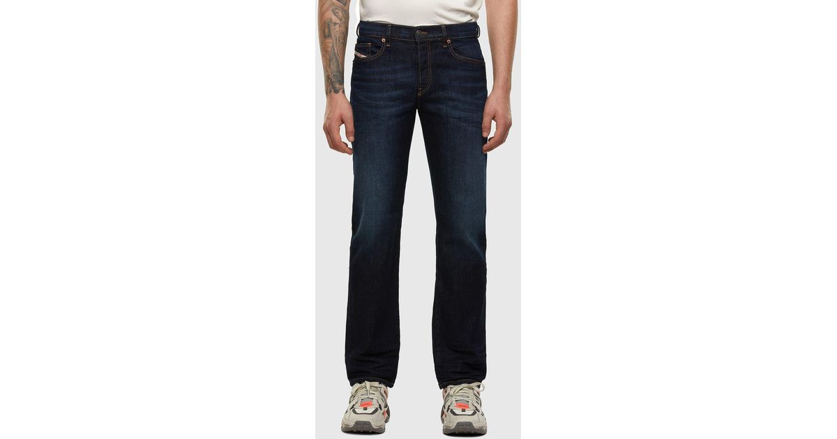 DIESEL Cotton Straight D-vulkos in Blue for Men Mens Clothing Jeans Straight-leg jeans 