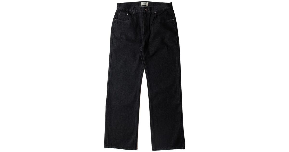 Second Layer Valluco Denim Jeans Raw in Black for Men | Lyst