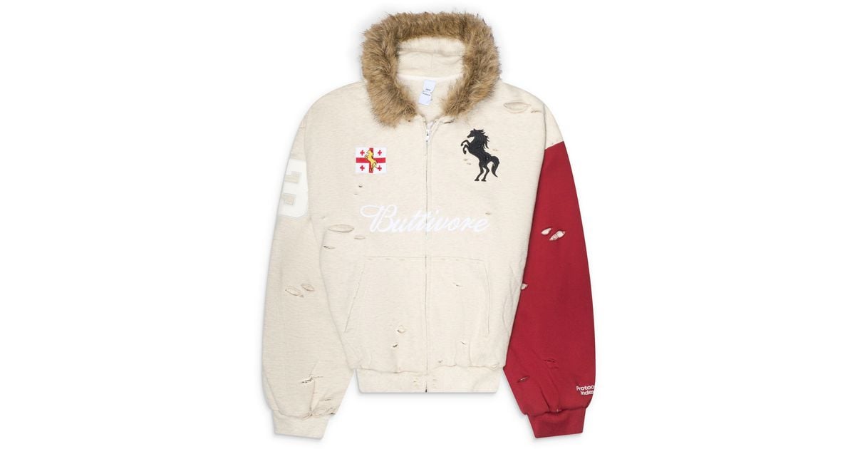 Protocol Index Buttivore Fur Lining Zip Hoodie for Men | Lyst