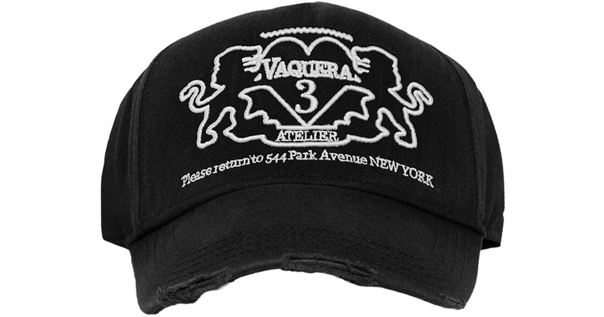 VAQUERA Baseball Cap in Black for Men | Lyst