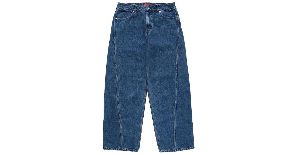 Eckhaus Latta Bend Jeans Vintage in Blue for Men | Lyst