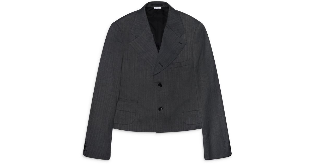 Comme des Garçons Cropped Single Breasted Blazer in Black for Men | Lyst