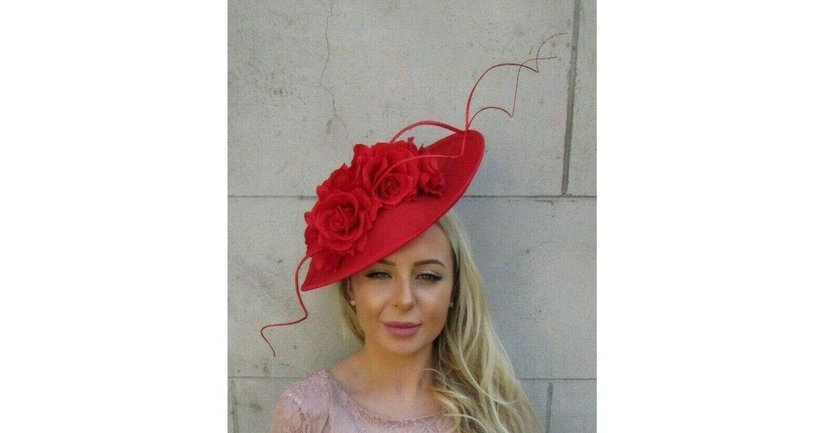 Etsy Large Red Rose Flower Feather 