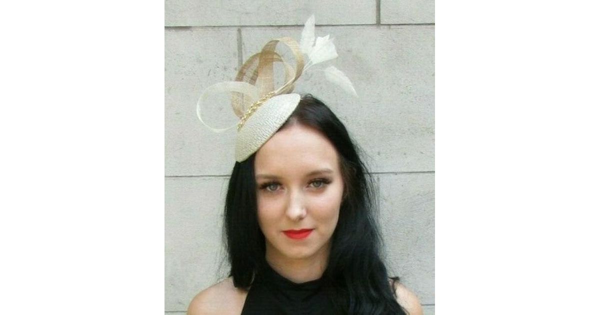 Etsy Gold Champagne Beige Cream Feather 
