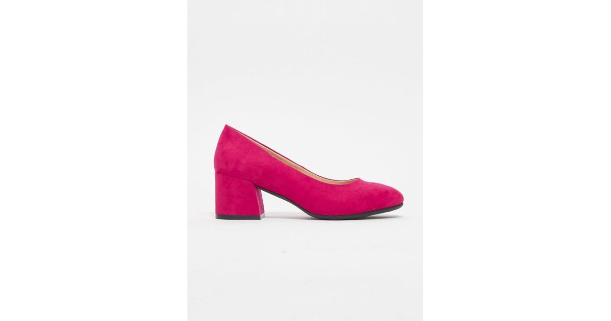 pink court shoes wide fit