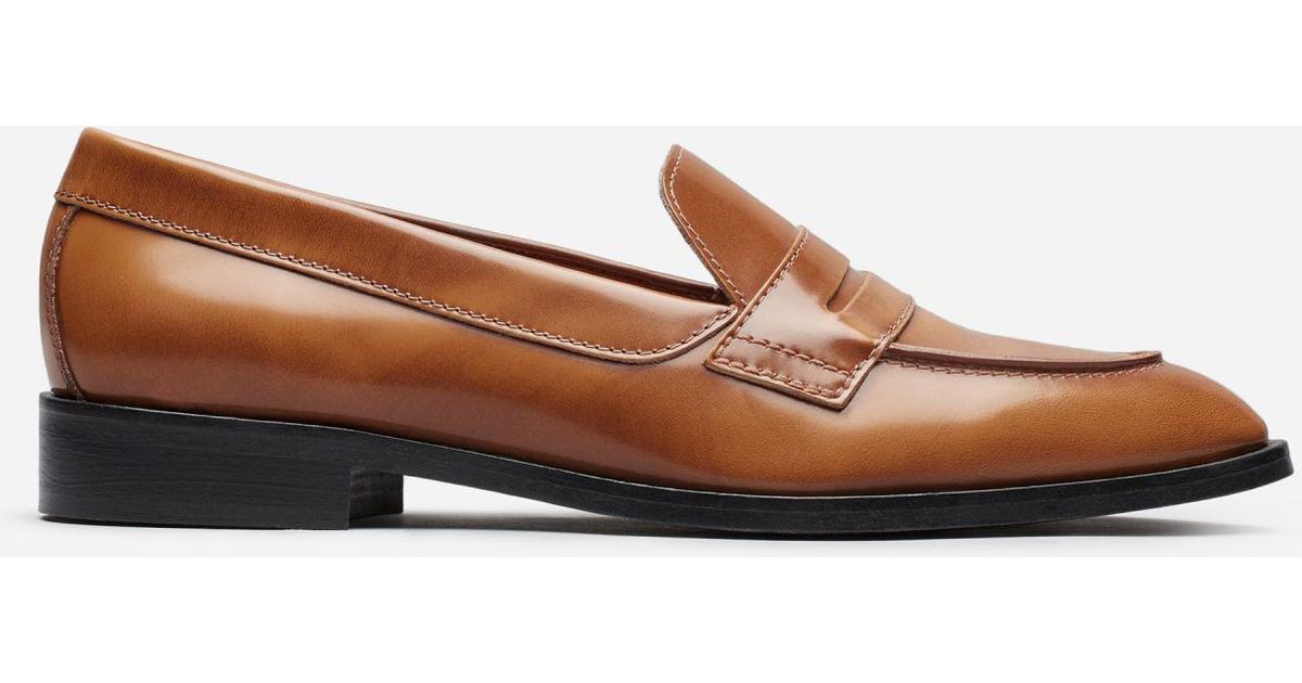 modern penny loafers