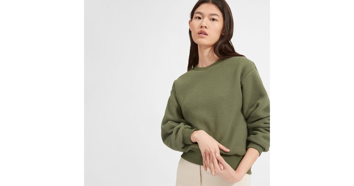 everlane fleece sweatshirt
