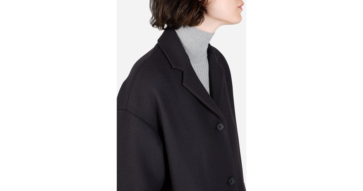 Everlane Wool The Cocoon Coat in Navy (Blue) | Lyst