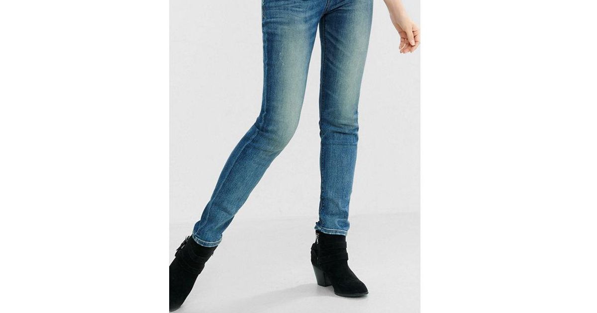express skinny mid rise jeans