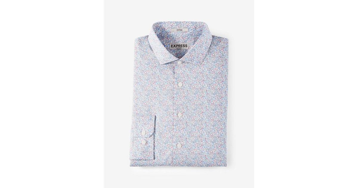 floral dress shirt express