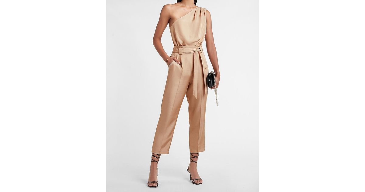Express Draped One Shoulder Belted 